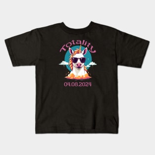 Unicorn Solar Eclipse Totality Design Kids T-Shirt